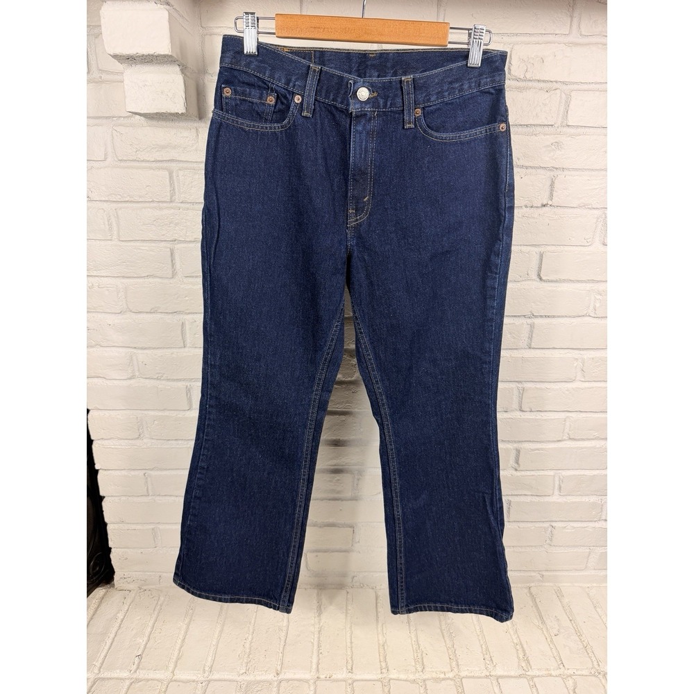 Levi's 515 Bootcut Jeans Women's 10‎ Short Petite Dark Wash Made in USA